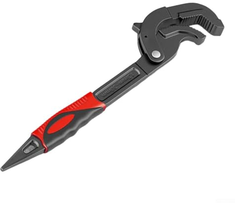 Jotekonoby Selbstjustierende Power Grip Rohrzange, 10,2 Zoll (26 cm) Multifunktionsschlüssel mit 15-30 mm Öffnung, Chrom-Vanadium-Stahl für Klempnerarbeiten, Tischlerei