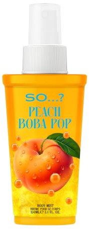 SO...? Delish Peach Boba Pop Body Mist Fragrance Spray 150ml