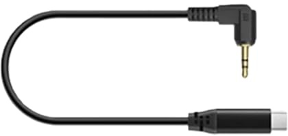 Piceioep Cable Adaptador en ángulo Tipo C a 3, 5 mm Diseño Reversible Transferencia de Datos de Velocidad para Dispositivos móviles Altavoces Cable Macho en ángulo a Tipo C