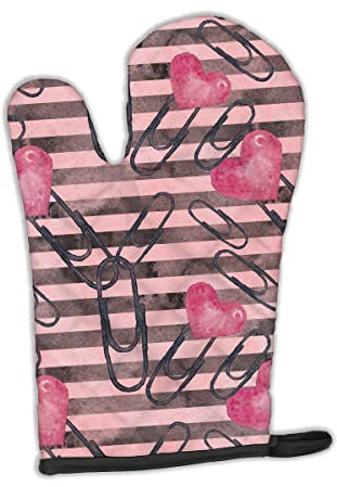 Caroline 's Treasures bb7536ovmt Watercolor Herz Papier Clips verziert Ofenhandschuh, 30,5 x 21,6 cm Multicolor