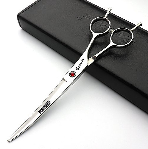 Japon 7 pouces Ciseaux de coiffeur Salon de coiffure Studio Professional outils de modelage Micro-bent Tête de coupe Ciseaux + ciseaux à effiler