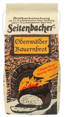 Seitenbacher Odenwälder Bauernbrot Backmischung I Einfach I Vollkorn I ohne Zusätze I 3er Pack (3 x 935 g)