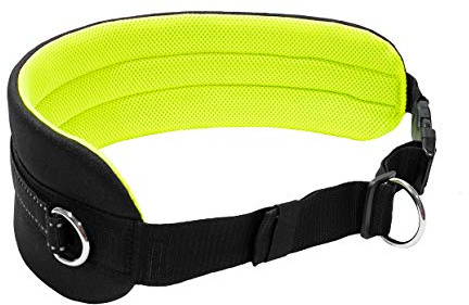 Canicross jogging och löparbälte svart neongelb