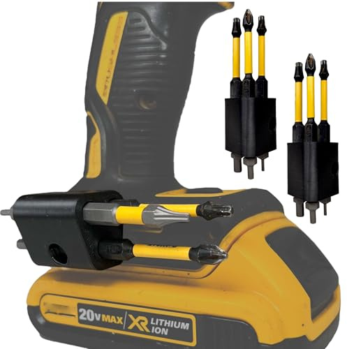 BT//FX Drill Bit Holder for DeWalt and Craftsman, 2 Pack, 6 Hex Bits