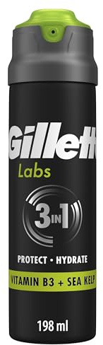 Gillette Labs by Gillette Rapid Foaming Shave Gel, Cools to Soothe and Helps Protect Against Shaving Irritation, Easily Rinses Off, 198ml