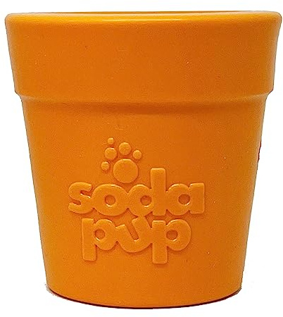 SodaPup Flower Pot – Durable, Non-Toxic Dog Treat Dispenser & Chew Toy Made in USA for Mental Stimulation, Problem Chewing, Calming Nerves & More
