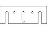 6 Stück Hobelmesser Skil 82mm x 29mm x 3mm Typ: 96H