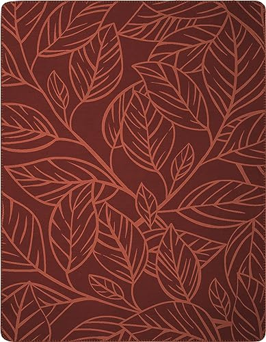 Villeroy & Boch® Kuscheldecke Aurora Bordeaux, Wohndecke in 150x200 cm | Made in Germany, dunkelrote Sofa-Decke aus Baumwollmischgewebe, weiche Couchdecke mit Blätter Muster, OEKO-TEX Made in Green