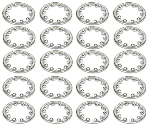 Starlock Lot de 20 rondelles M14 à dents internes en acier inoxydable
