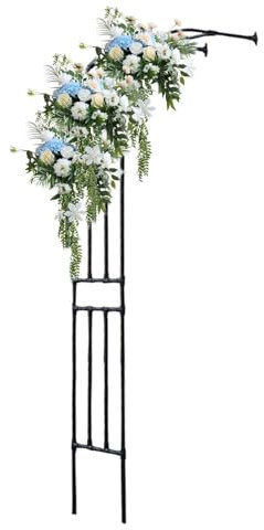 Kit de treillis pour arche de jardin à fixation murale, pergola pour plantes grimpantes en plein air, arche de rose, ballons, décoration d'arches de mariage, taille 3 x 4 m, idéale pour une zone de