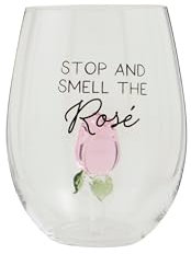 Mud Pie Icon - Copa de vino, 473 ml, color rosa