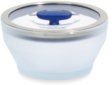 Anyday 8-Cup Glass Container for Microwave Cookware with Lid (Blueberry)