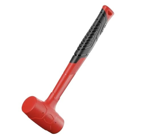 Maillet En Caoutchouc Marteau multifonctionnel en caoutchouc, 1 pièce, marteau de nivellement de carreaux for carreleur, marteau d'innovation de carrelage de sol domestique avec poignée absorbant les
