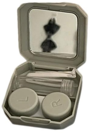 YiNLuax Kontaktlinsen Fall Und Entfernungstool Kompaktgröße Gummi Augenlinsen Inserter Easy Carry Wendelkontakte Sicher
