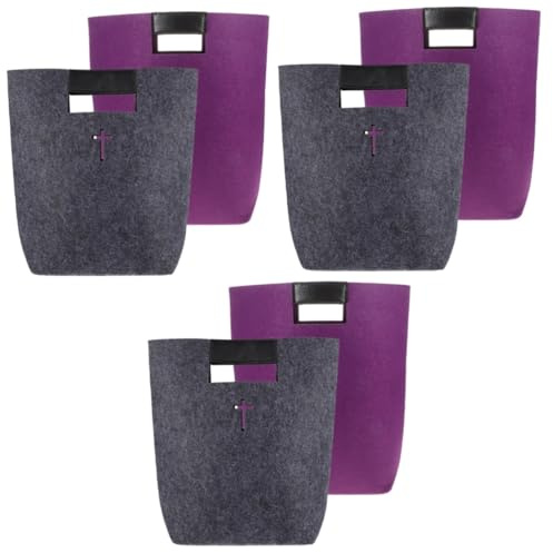 Geschenktasche, 3er-Set, Filzhandtasche, Bibeltasche, Bibeltasche, Tragetasche, Buchhülle, Buchtasche, Kirchentasche, christliches Geschenk, Reisetasche, Filz