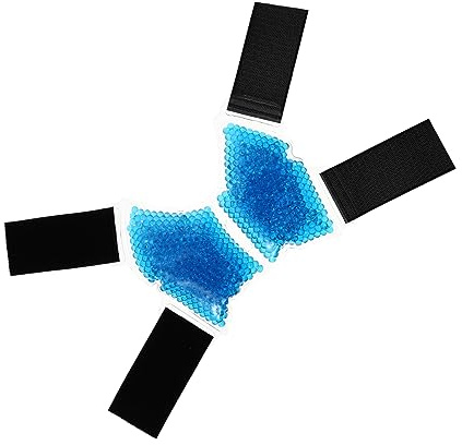 NIYANGLE Kühlkompresse für Fuß und Knöchel Wiederverwendbares Gel Pad für Heiße und Kalte Anwendungen Lindert Schmerzen und Schwellungen bei Verletzungen und Entzündungen Blaues Design