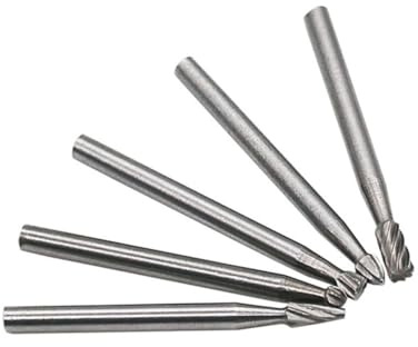 Hemobllo 10 piezas Brocas Rotativas de Acero de Alta para Carpintería Metal Plástico y Piedra Herramientas de Fresado con Mango Redondo para Corte y Grabado Preciso