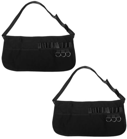 Ciieeo Lot de 2 Tabliers de Coiffure Professionnels en Polyester Résistant Porte-outils et Poche Porte-ciseaux, Tablier de Rangement pour Coiffeurs et Maquilleurs, Salon de Beauté