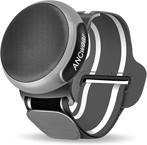 ANCwear Altavoz Bluetooth 5.4 Wearable con Clip, Muñequera y Colgador | Resistencia IPX6, 17 sonidos de ruido blanco y 9,5 h de batería para deporte, bici, baño y viaje.