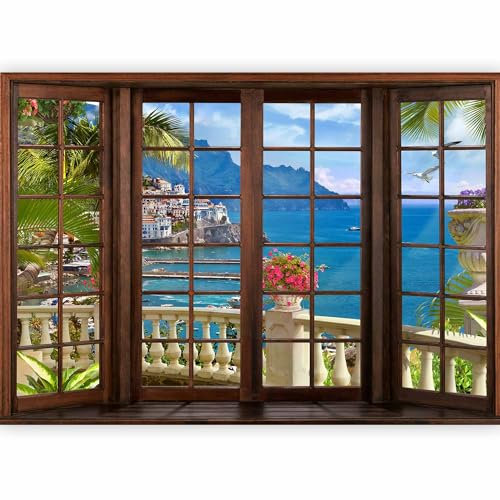 Fotomurales B&D XXL - 350x256 cm XXL Papel pintado tejido no tejido Decoración de Pared decorativos Murales moderna Diseno Fotográfico Paisaje Mar Naturaleza c-C-0059-a-a