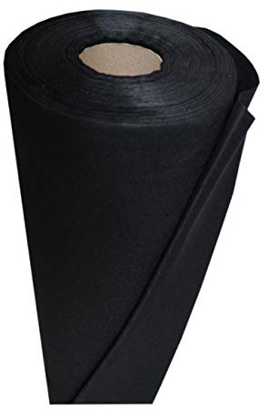 DeRiTex 120 g/m² - Reißfestes Gartenvlies, Unkrautvlies BZW. Unkrautschutzvlies mit hoher Wasserdurchlässigkeit (15 m x 1 m, schwarz)