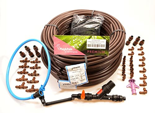Tropfbewässerung Set Netafilm 35 m² 24MM Plug&Rain PREMIUM
