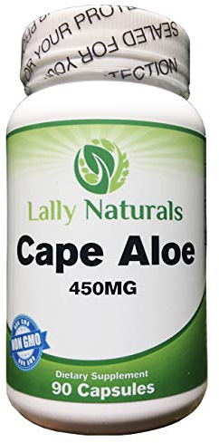 Cape Aloe 450 mg – Non-GMO - Natural Relief – Aloe Ferox Whole Leaf Capsules (90 Capsules)