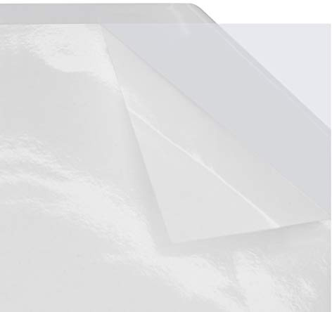 KLEBESHOP24 Klebefolie doppelseitig DIN A5, 1 Stück | beidseitig klebende PET-Folie, transparent, leistungsstarker Klebstoff, für Bastel- und Büroarbeiten