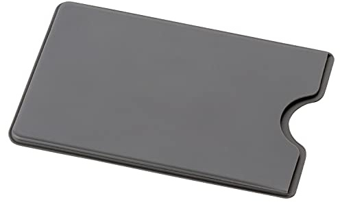 BE-HOLD 2 x RFID Schutzhüllen idealen Scheckkartenhüllen zum Schutz vor Datendieben (grau)