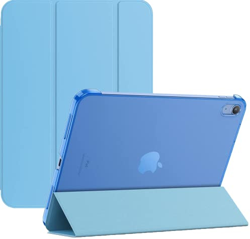 TechDealsUK para iPad 10.a generación 10.9 (2022) - Números de Modelo A2757, A2777 - Funda Inteligente con función Atril y función magnética de Encendido y Apagado automático para iPad 10 (Aqua)