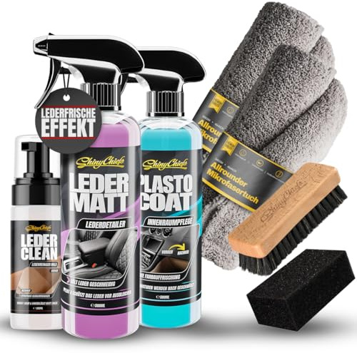 ShinyChiefs Leder MATT + Leder CLEAN + PLASTO Coat KOMPLETT Set