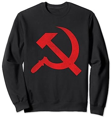 CCCP Hammer Sichel USSR Soviet Retro Vintage Distressed Sweatshirt