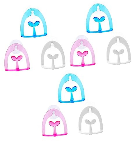 Alipis 9pcs Sponge Holder Scouring Pad Rack Kitchen Drain Rack Kitchen Storage Unit Random Color