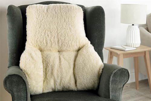 Extra Warm Sherpa Fleece Lumber Support Back Cushion Comfort