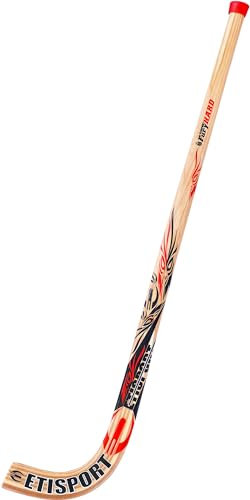 ETISPORT RollHockeyschläger Fury Hard Stick. Steif, mittelschweres Gewicht, Dicker Hickory-Griff. Klinge laminiert mit äußerer Faser.
