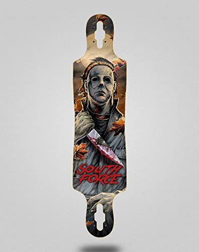 South Force Skateboard Longboard Deck 40x9 Drop 100 Halloween