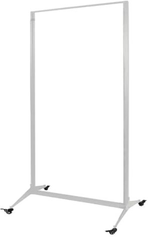 OLSKFUH Plakatständer, Plakatständer aus Metall mit Rädern für den Innen- und Außenbereich, Hochzeit, Restaurant oder Geschäft, bodenstehend,White-A