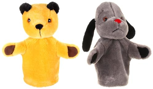 Sooty & Sweep twin pack, authentic plush puppets, hand puppets from The Sooty Show