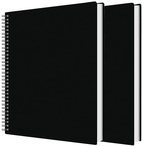 Portfolio-Ordner mit Kunststoffhüllen, 60 Taschen, Präsentationsbuch, 120 Seiten, Aktenordner für Kunstwerke, Noten, Dokumente, Diamantmalerei, 2 Stück