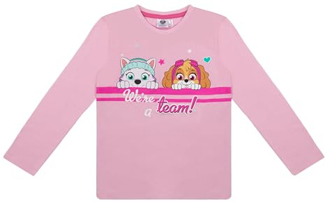 PAW PATROL Langarmshirt Sweatshirt Pullover Mädchen, Everest, Skye, Baumwolle