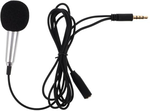 ibasenice Mini-mikrofon Für Handy Tragbares Kondensatormikrofon Für Musikaufnahmen Kleines Mikrofon Für Telefon Professionelles Zum Kabelgebundenes Für Live-