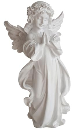 Cabilock 1 STK Engel Ornamente Miniaturfiguren Miniaturen Pediküre Engelsstatue Handdekoration Kosmetikerin Liefert Tablette Engel Figuren Bausatz Kleine Engelsornamente Harz Weiß