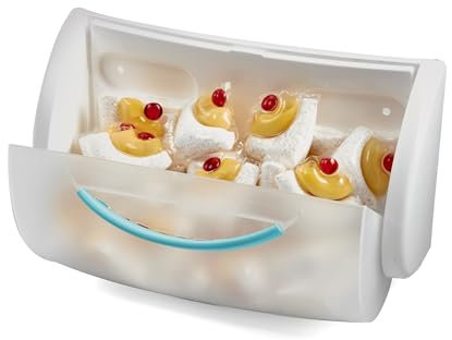 Snips Porta Cialde per Lavatrice e Lavastoviglie, Organizzatore per Pastiglie, Capacità di 20 Cialde, Organizzatore per Detersivi per Lavastoviglie e Lavatrice, 22.5 x 12.5 x 8 cm, Made in Italy.