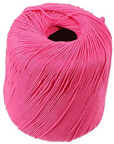 Corda in Cotone Rosa per Lavoro Creativo, 1 Rotolo, Morbida e Delicata