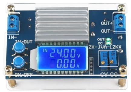 Uqezagpa Adjustable Voltages Converter Step Down Voltages Regulator 5.3V to 32V 12A Power Supply Voltages