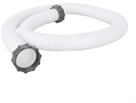 Für Intex 29060E Poolschlauch Set mit Schraubverschlüssen 150 cm Länge Anschlussschlauch für Filteranlagen, 1,5 Zoll Durchmesser Poolfilter Schlauchsetfür Filterpumpen und Sandfilteranlagen