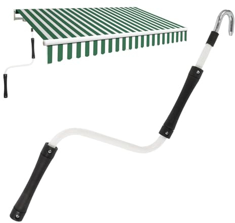 Nbbwwu Manovella Awnings | Pomello per Tendone Parasole | Manovella Estensibile per Balcone, Terrazza, Giardino, Esterni, Casa, Cortile e Campeggio