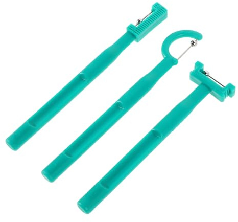 Trainer Inossidabile per Bambini 3 Acciaio Pezzi e Lingua Plastica | Forma Ergonomica , Leggero e Portatile , per Esercizi Quotidiani Verde e Riabilitazione del Linguaggio