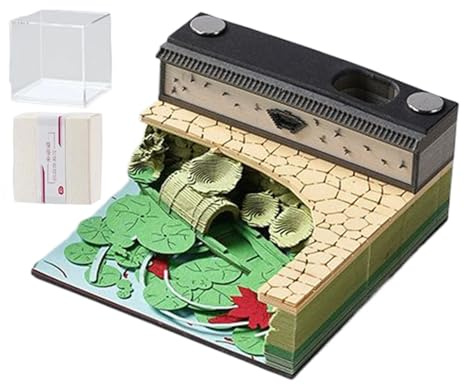 Hobngmuc Calendrier À Effeuiller En Sculpture Papier 3D - Bloc-notes À Feuilles Détachables De Bureau | Œuvre D'Art De Style Chinois Pour Décoration Maison/Bureau, Design Élégant Cadeau De Noël