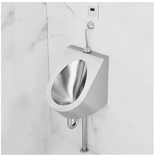 YJYJY Orinatoio da Parete con sensore, Commerciale, per Uomini e Adulti, in Acciaio Inox, con Scarico ad Alta efficienza